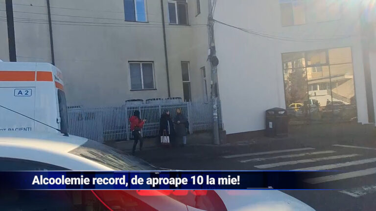 Alcoolemie record, de aproape 10 la mie!