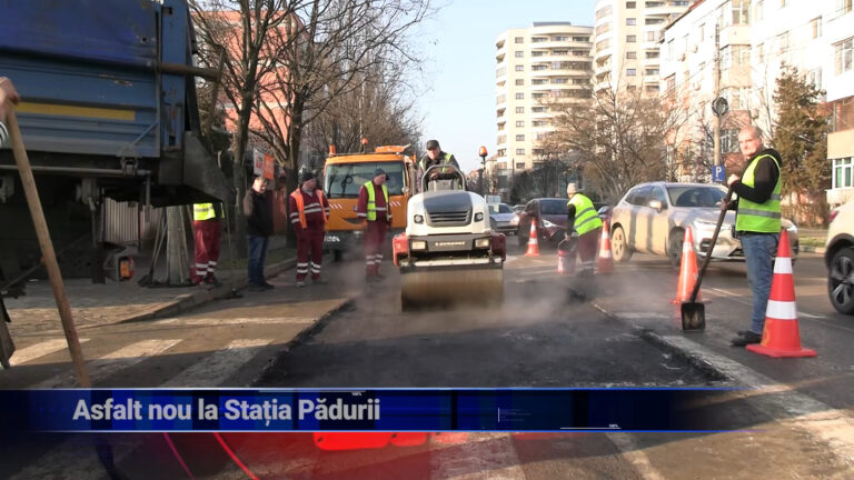 Asfalt nou la Stația Pădurii