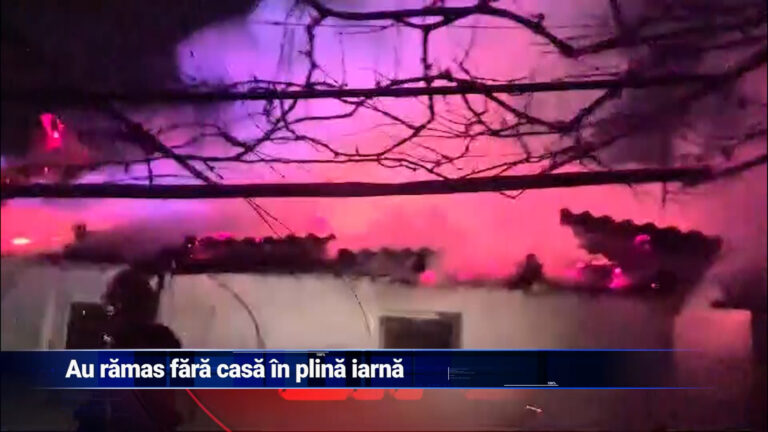 Au rămas fără casă în plină iarnă