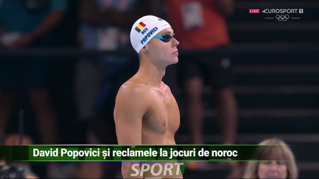David Popovici și reclamele la jocuri de noroc
