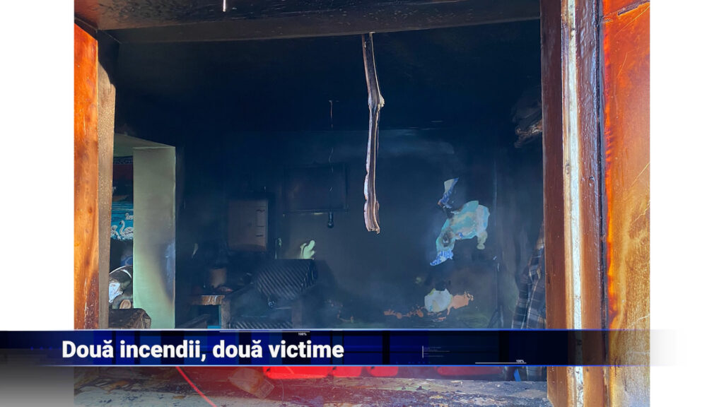 Două incendii, două victime