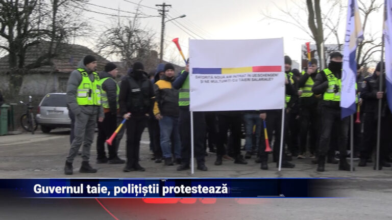 Guvernul taie, polițiștii protestează