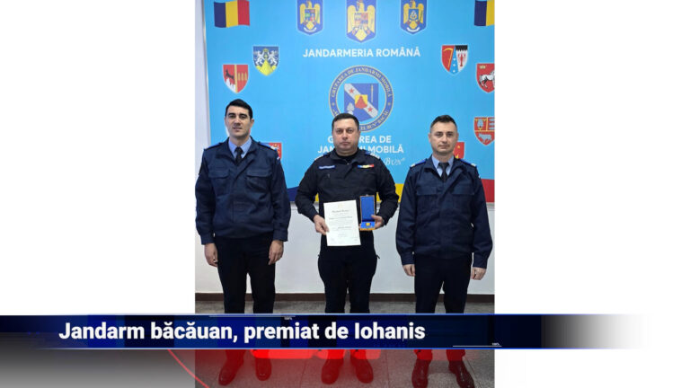 Jandarm băcăuan, premiat de Iohannis