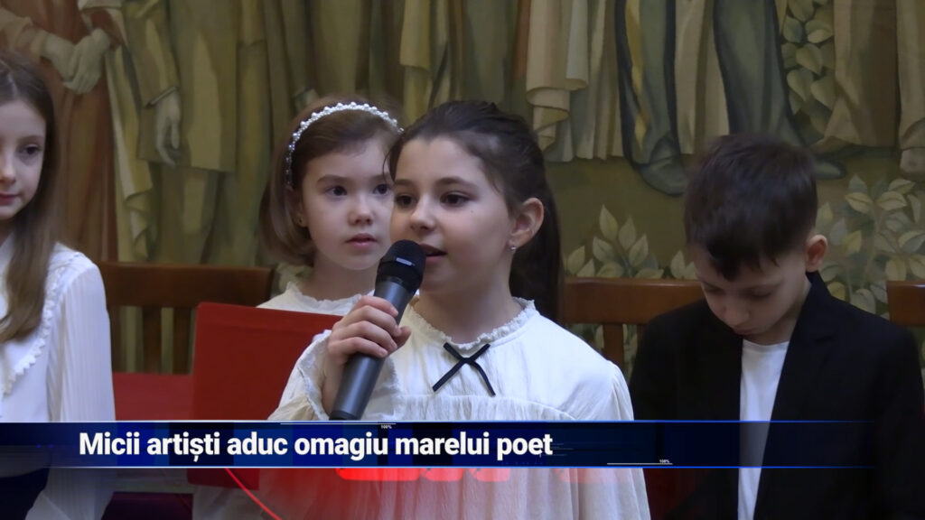 Micii artiști aduc omagiu marelui poet