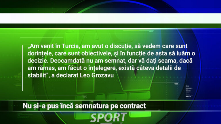 Nu și-a pus încă semnătura pe contract
