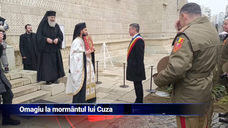 Omagiu la mormântul lui Cuza