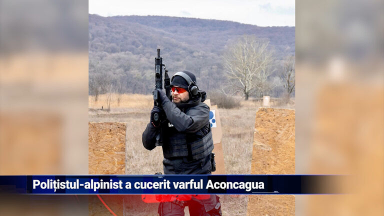 Polițistul-alpinist a cucerit vârful Aconcagua