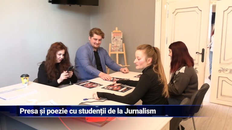 Presă și poezie cu studenții de la Jurnalism