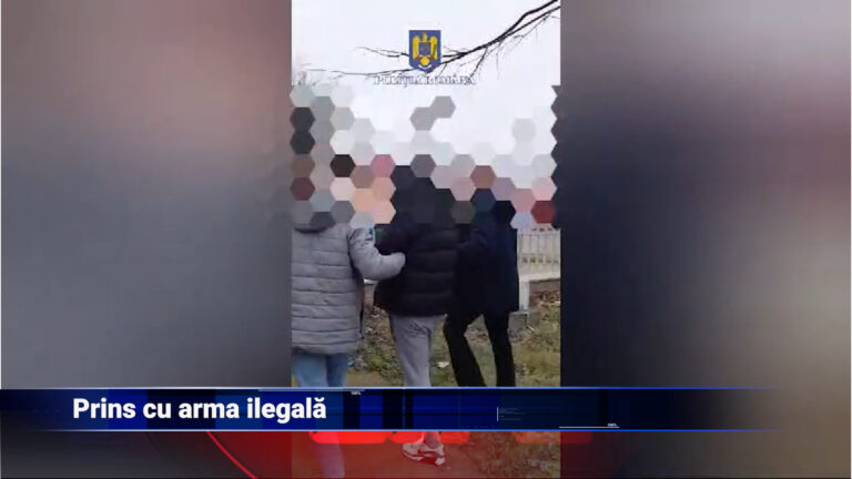 Prins cu armă ilegală