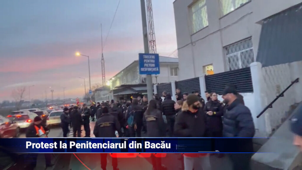 Protest la Penitenciarul Bacău