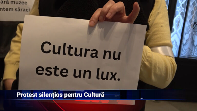 Protest silențios pentru Cultură