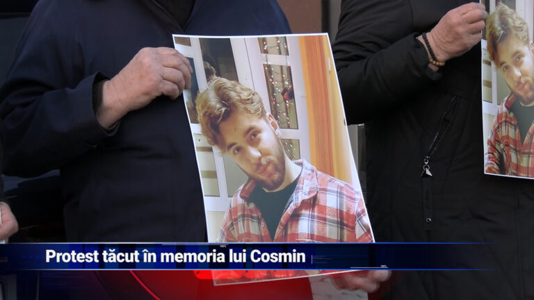 Protest tăcut în memoria lui Cosmin