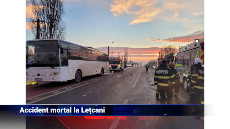 Accident mortal la Lețcani