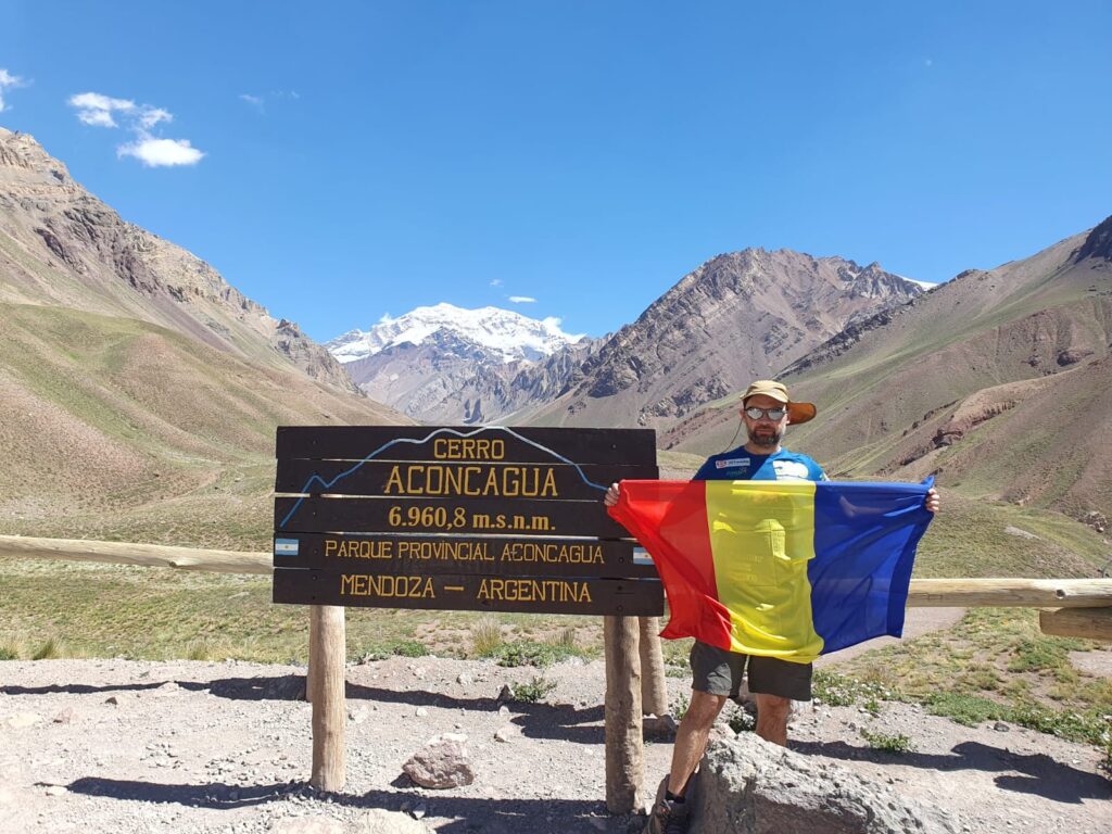 Un polițist băcăuan, coordonatorul unei expediții pe Aconcagua