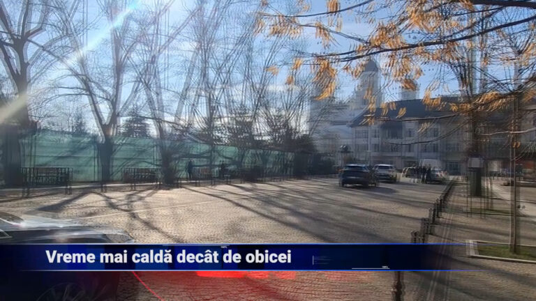 Vreme mai caldă decât de obicei