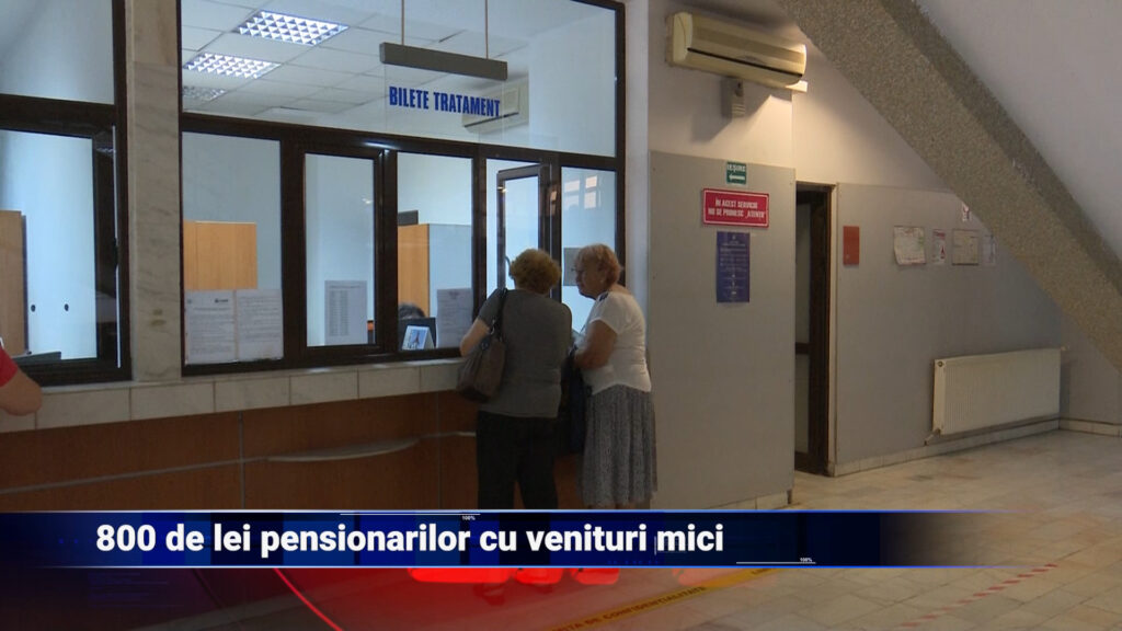 800 de lei pensionarilor cu venituri mici