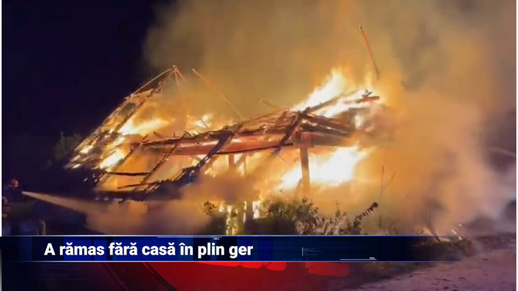 A rămas fără casă în plin ger