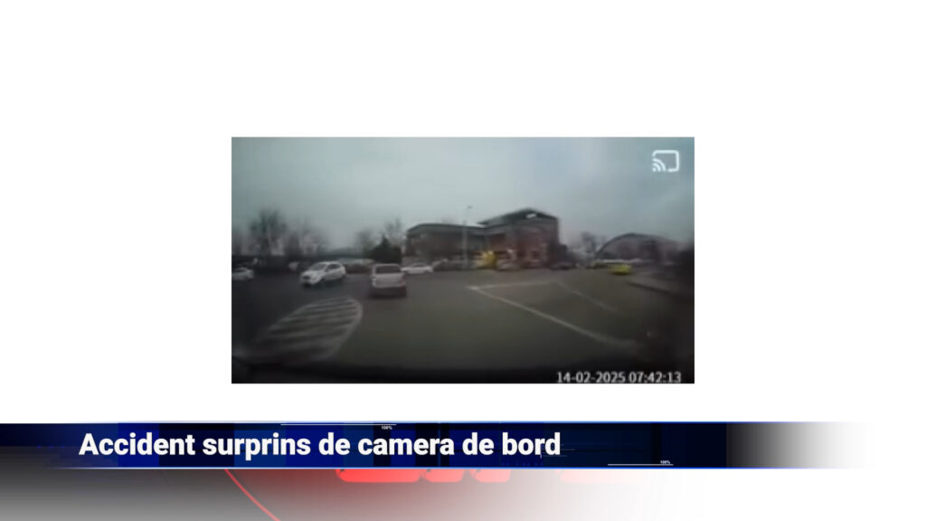 Accident surprins de camera de bord