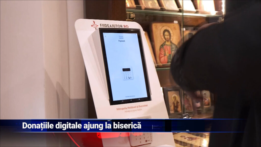 Donațiile digitale ajung în Biserică