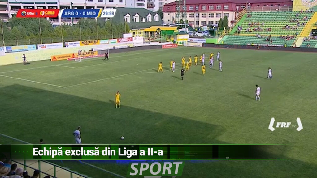 Echipă exclusă din Liga a II-a