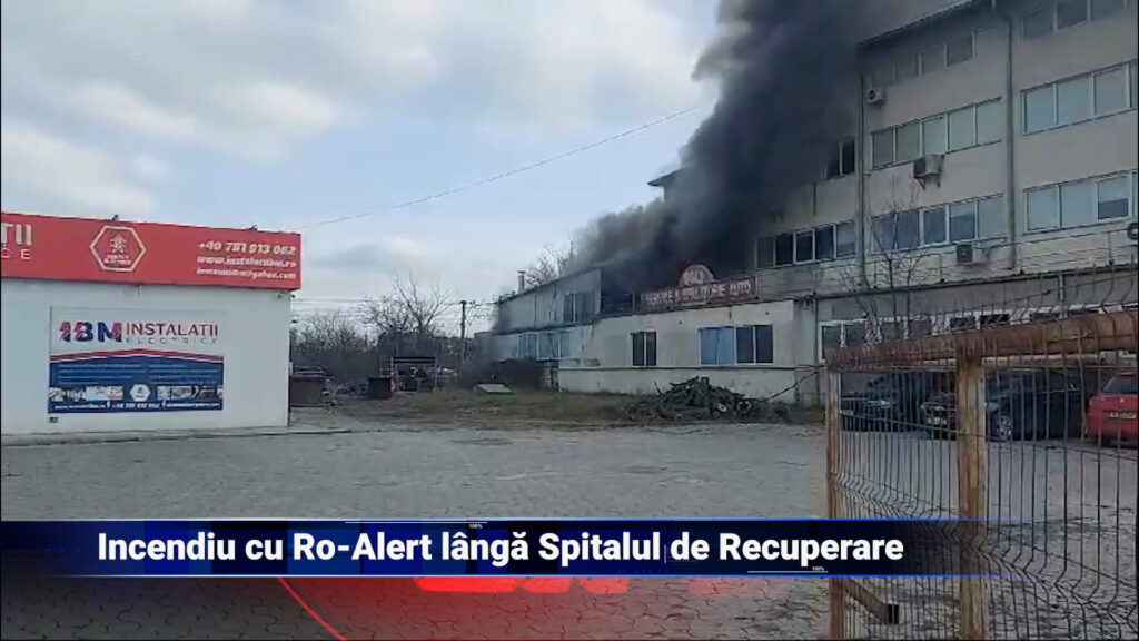 Incendiu cu Ro-Alert lângă Spitalul de Recuperare