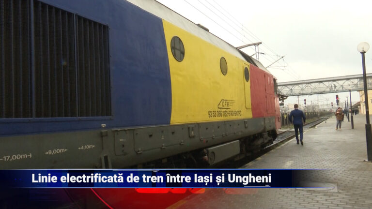Linie electrificată de tren între Iași și Ungheni