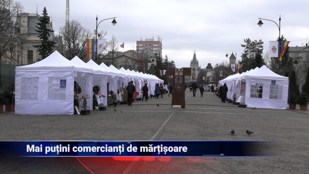 Mai puțini comercianți de mărțișoare