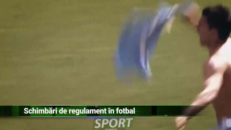 SCHIMBĂRI DE REGULAMENT ÎN FOTBAL