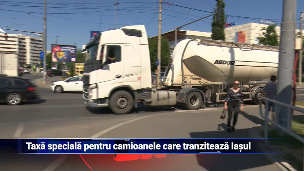 Taxă specială pentru camioanele care tranzitează Iașul