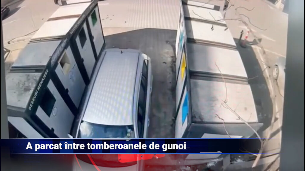 A parcat între tomberoanele de gunoi