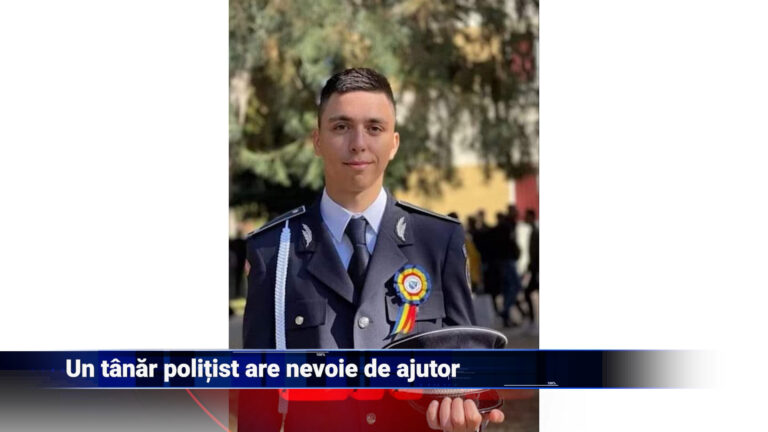 Un tânăr polițist are nevoie de ajutor