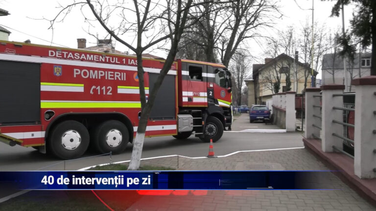 40 de intervenții pe zi ale salvatorilor ISU Iași