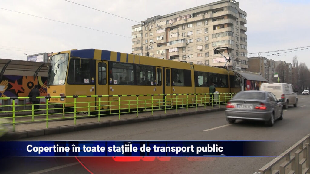 Copertine în toate stațiile de transport public