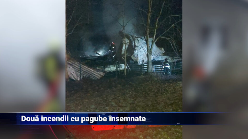 Două incendii cu pagube însemnate