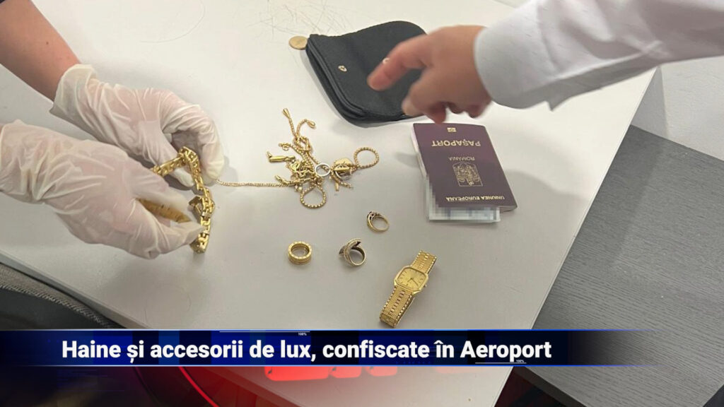 Haine și accesorii de lux, confiscate în Aeroport