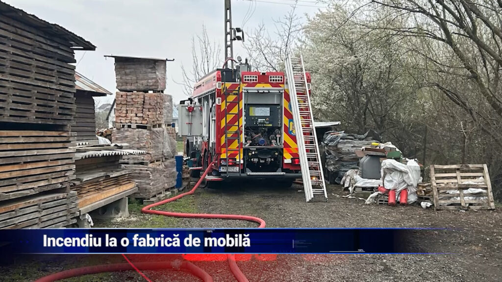 Incendiu la fabrica de mobilă
