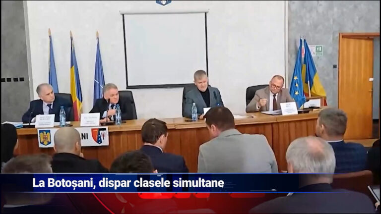 La Botoșani, dispar clasele simultane