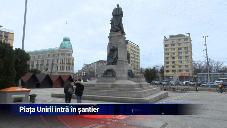 Piața Unirii intră în șantier