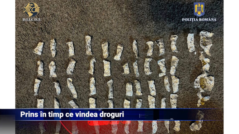Prins în timp ce vindea droguri
