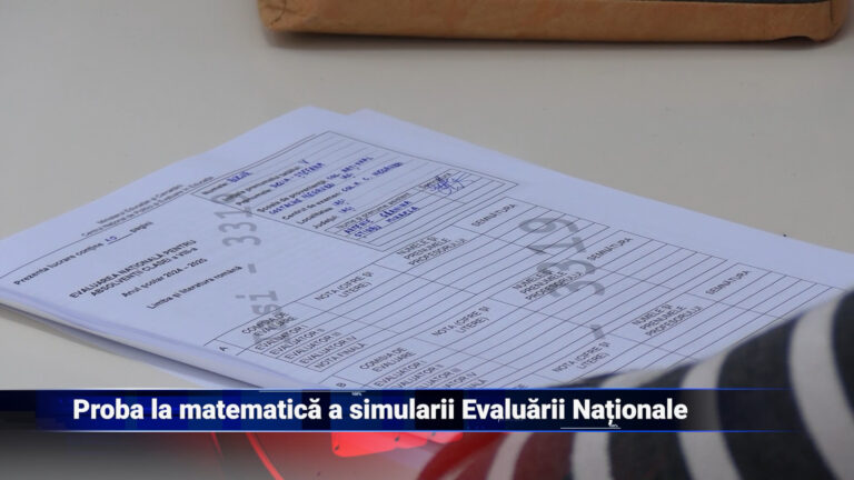 Proba la matematică a simulării Evaluării Naționale