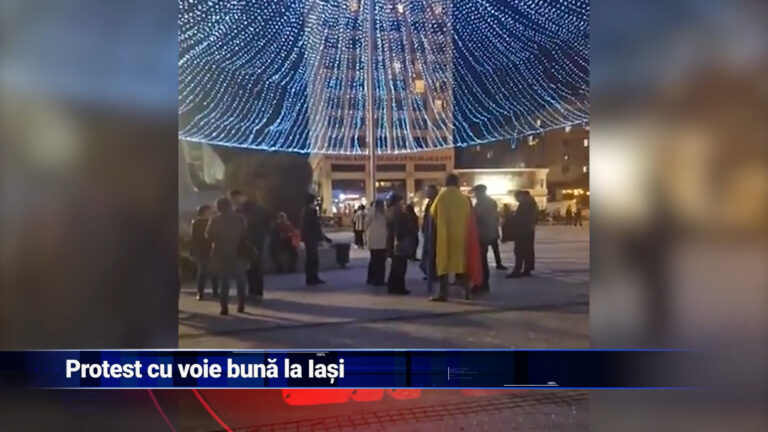Protest cu voie bună la Iași