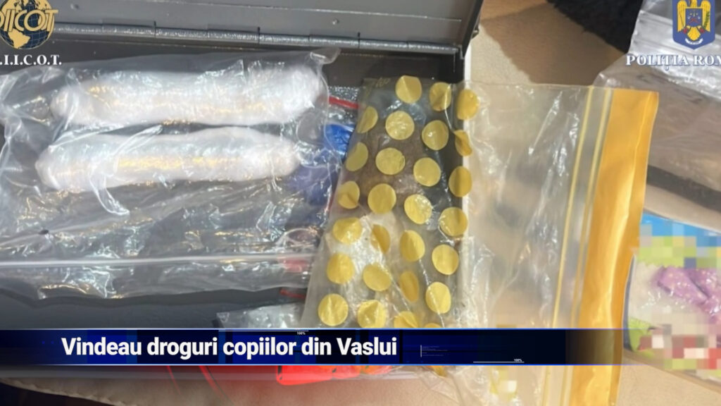 Vindeau droguri copiilor din Vaslui