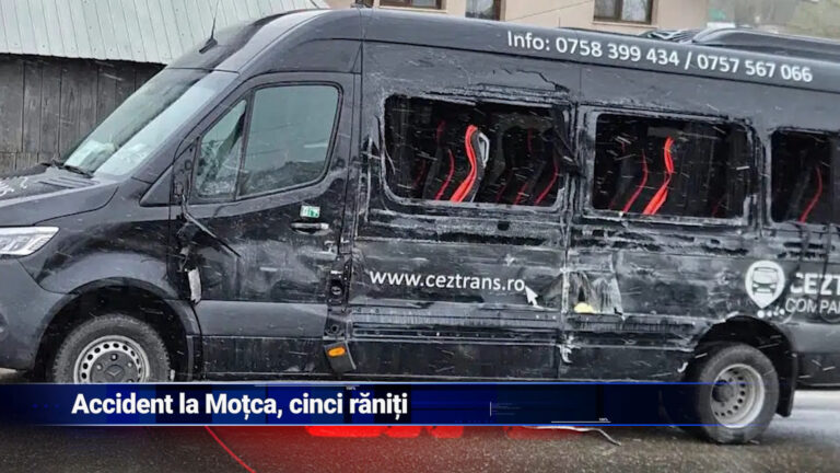 Accident la Moțca, cinci răniți