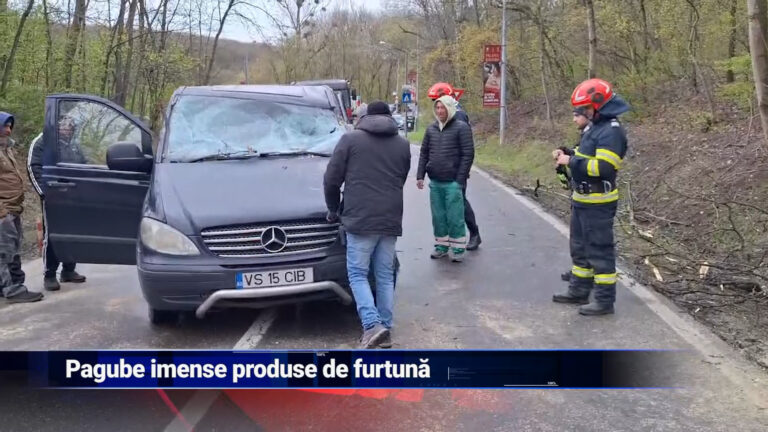 Pagube imense produse de furtună