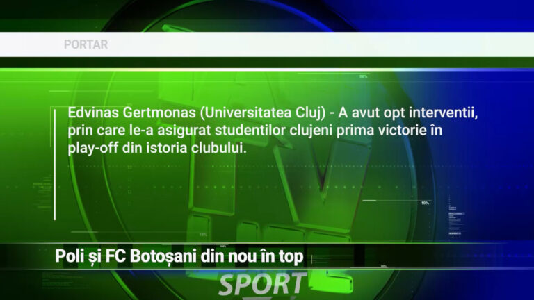 POLI ȘI FC BOTOȘANI, DIN NOU ÎN TOP