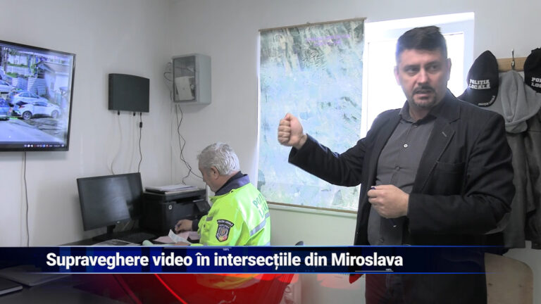 Supraveghere video în intersecțiile din Miroslava