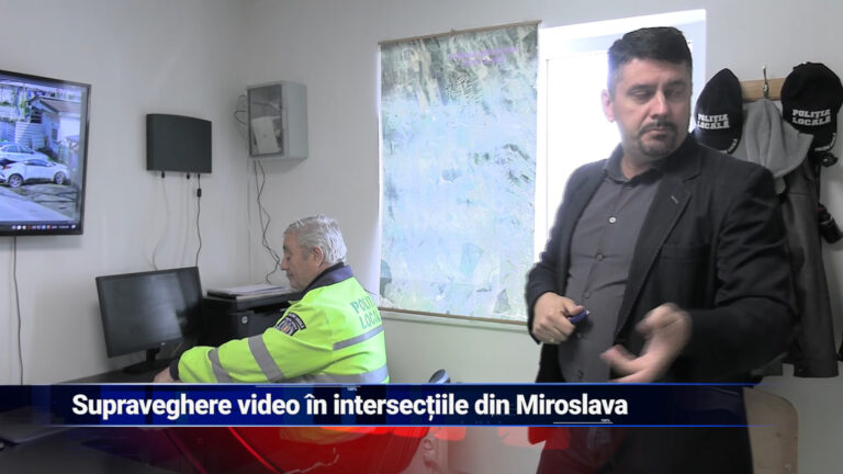 Supraveghere video în intersecțiile din Miroslava