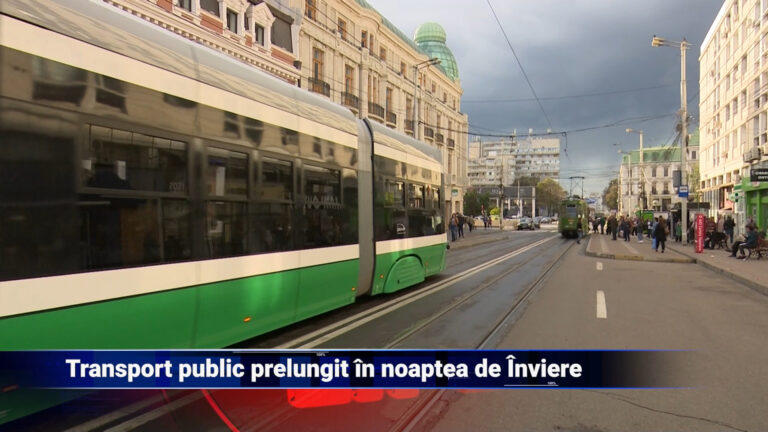 Transport public prelungit în noaptea de Înviere