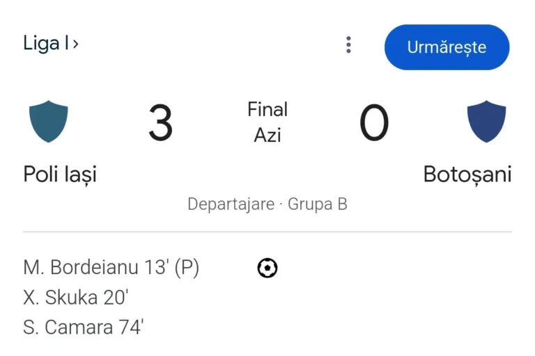 FC Politehnica Iasi a câștigat derby-ul Moldovei! Poli Iași – FC Botoșani 3-0