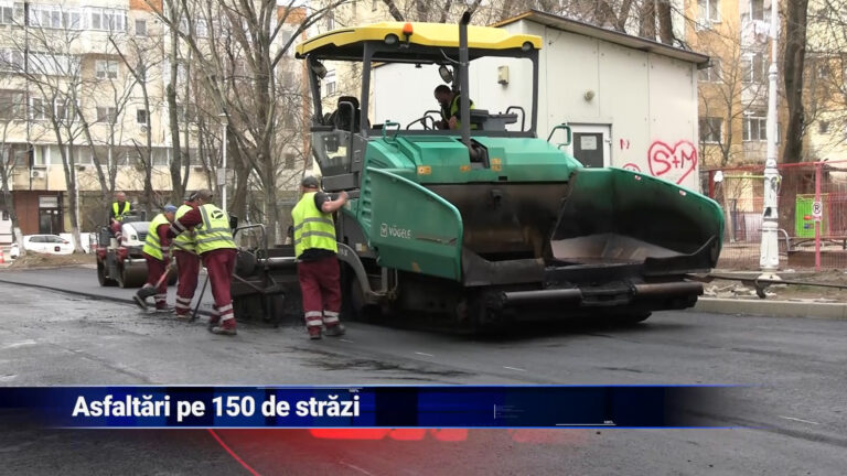 Asfaltări pe 150 de străzi